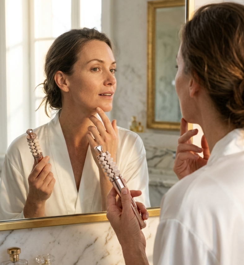 VULTIC 2-in-1 face and body sculpting device lifestyle routine
